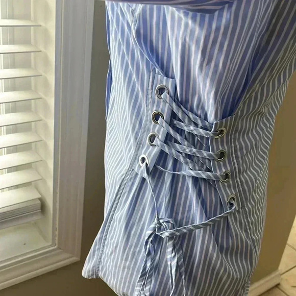 [N1/US4]Marc Cain Collections Women's  Blue Straps Blouse-NWOT - Picture 9 of 16